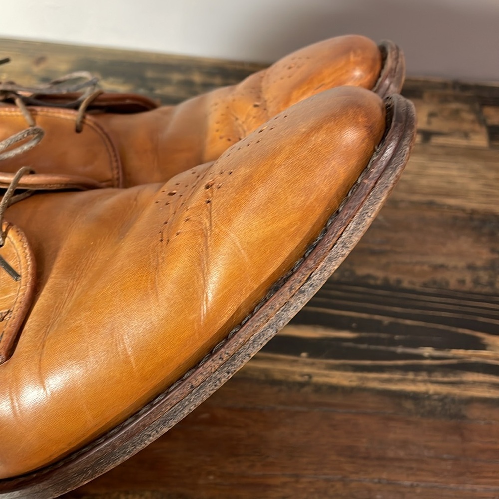 Allen Edmonds Mens Brogue Oxford 10.5 D quality made in USA  - leather quality - Picture 15 of 17